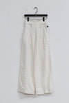mame kurogouchi viscose linen high waist pants MM22SS PT036 white